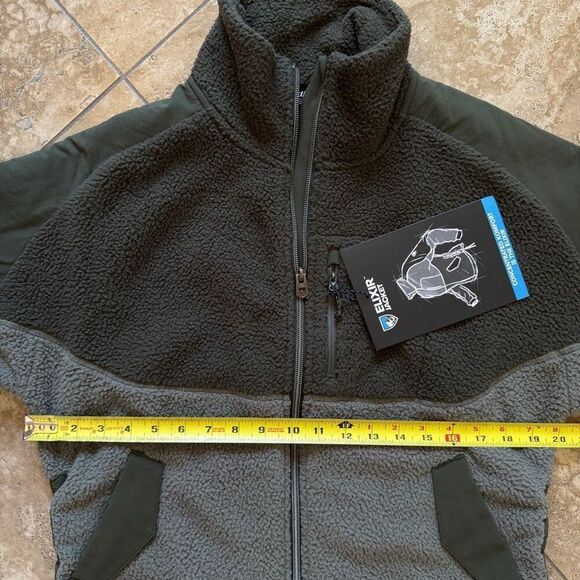 Kuhl Elixir Jacket Womens Size Small Moss Green Fleece Mixed Media Soft Full Zip - Picture 15 of 16